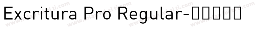Excritura Pro Regular字体转换